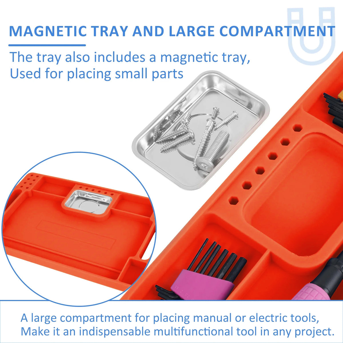 Silicone Tool Tray Silicone Tool Part Tray Organizer Workshop Garage Accessories