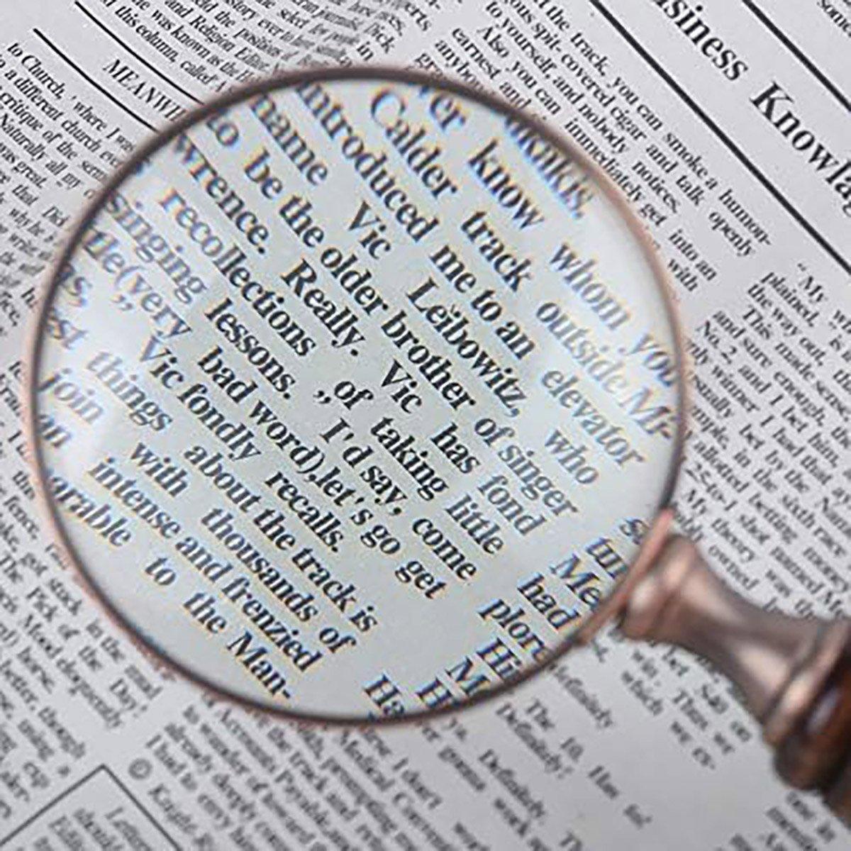 1PCS Vintage Ebony Handle Handheld Metal Magnifier Classical Nostalgic Gift Box