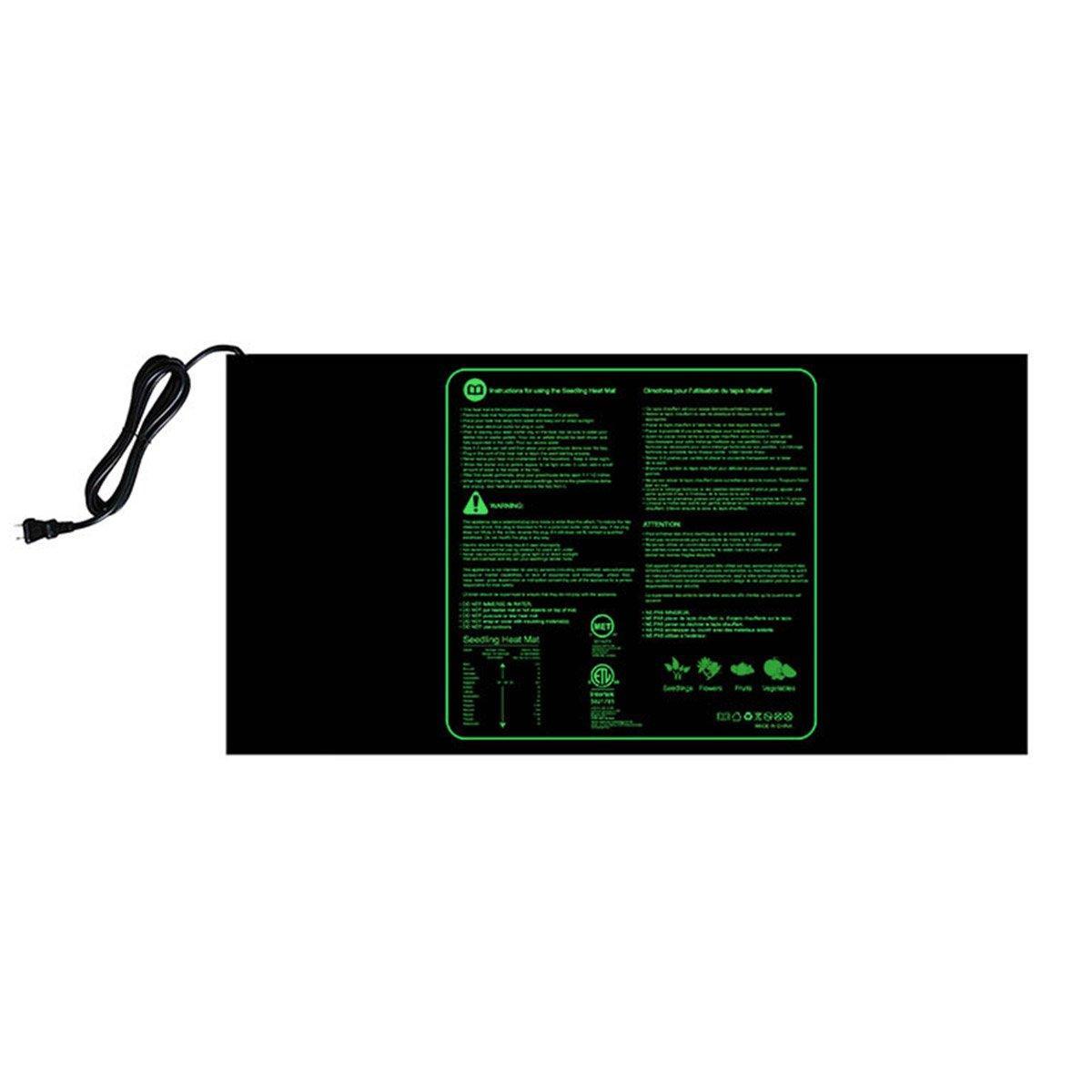 Waterproof Seedling Heat Mat ETL Certified Seed Germination Pad Plant Growth - 48*20in