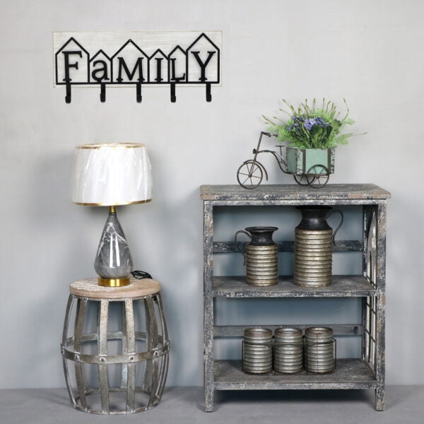 Family 5 Hook Wall Hanging 60cm