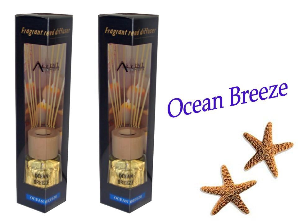 bulk 24 Scented Oil Diffuser Ocean Breeze 50Ml 8 Rattan Sticks