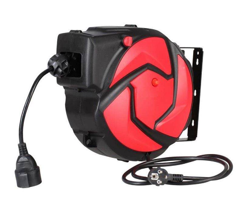 Retractable Wall Mount 15m Cable Extension Reel