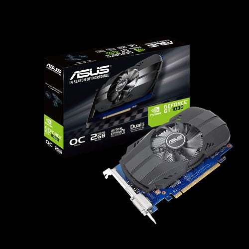 ASUS nVidia Phoenix GeForce GT1030 2GB OC Edition GDDR5 1 Fan, 1xHDMI/1xDVI-D, 1531 Boost NON-RGB