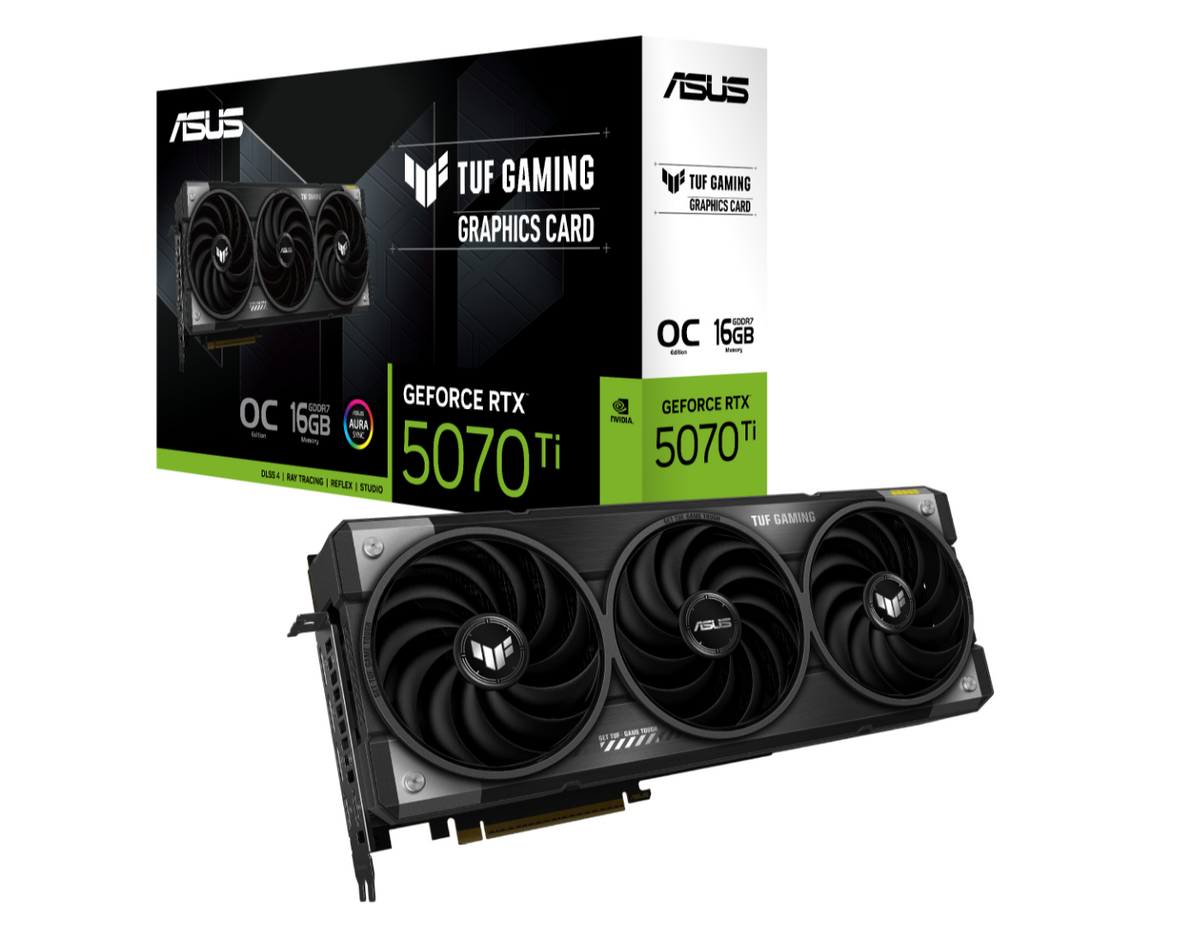 ASUS nVidia GeForce TUF-RTX5070TI-O16G-GAMING RTX5070TI 16GB GDDR7 2588MHz