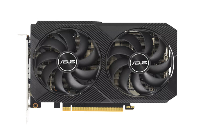 ASUS AMD Radeon DUAL-RX6500XT-O4G-V2 RX 6500 XT V2 OC Edition 4GB GDDR6 with two powerful Axial-tech fans and a 2-slot design for broad compatibility