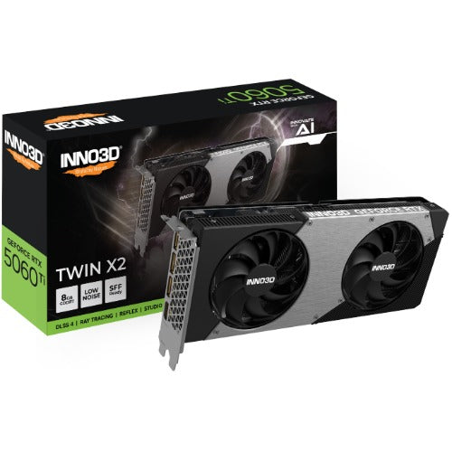 INNO3D nVidia GeForce RTX 5060 Ti TWIN X2 8GB GDDR7, 2572MHz Boost Clock, RAM