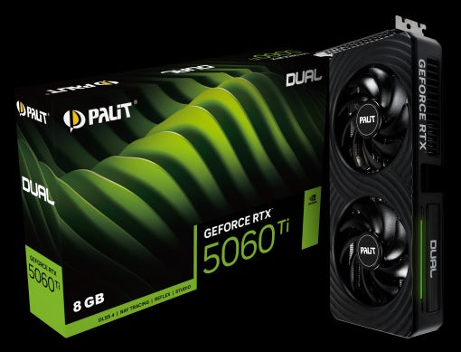 Palit RTX5060Ti Dual 8G GDDR7 128bit 3-DP HDMI NE7506T019P1-GB2062D