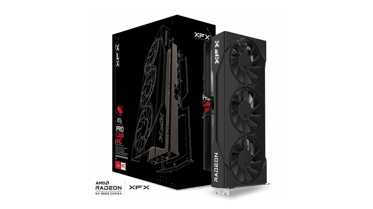 XFX Swift AMD Radeon RX 9060XT OC Triple Fan Gaming Edition with 16GB GDDR6 HDMI 2xDP, AMD RDNA™ 4 (RX-96TS316B7)