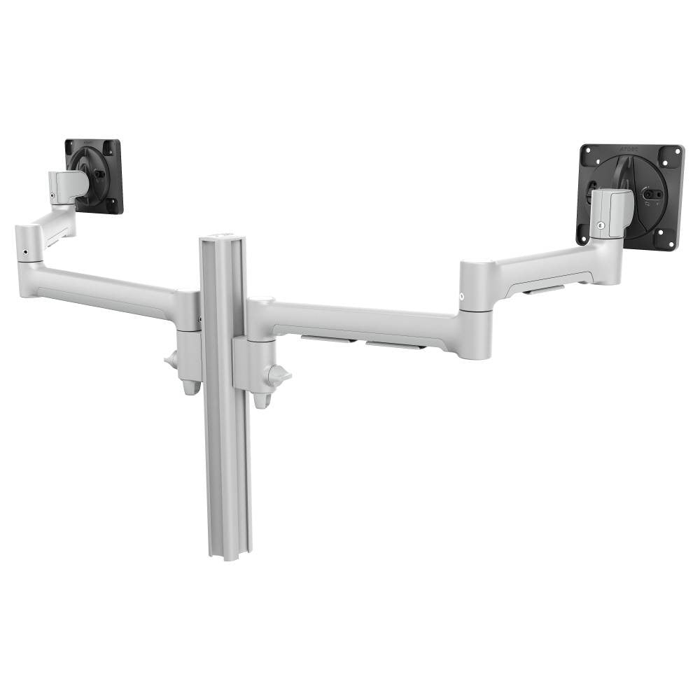 Atdec Dual Side-By-Side Ultrawide Monitor Mount with Swing Arms - Heavy-Duty