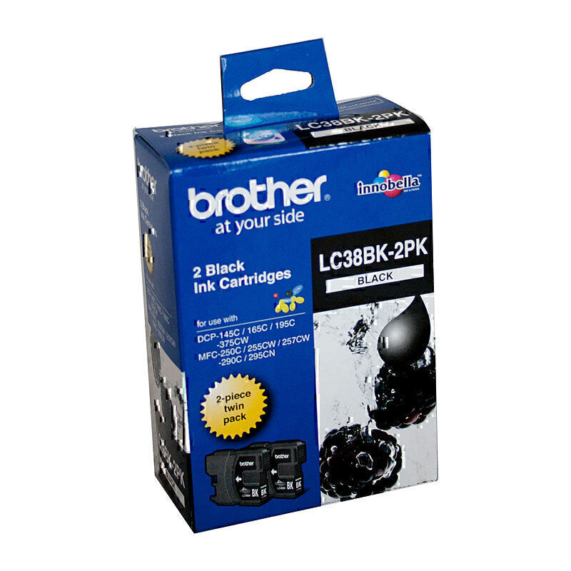 Brother LC38 黑色双包装