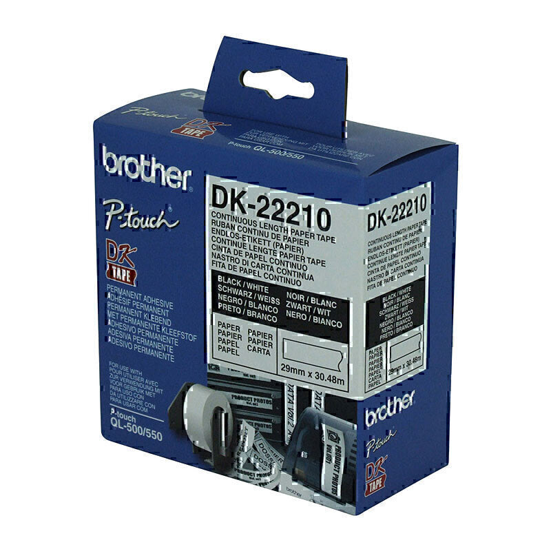 Brother DK22210 白色卷筒