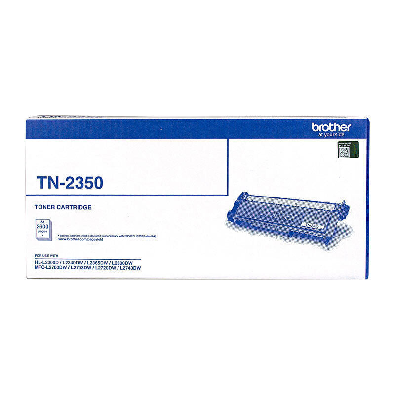 خرطوشة حبر Brother TN-2350 الأصلية باللون الأسود - 2600 صفحة
