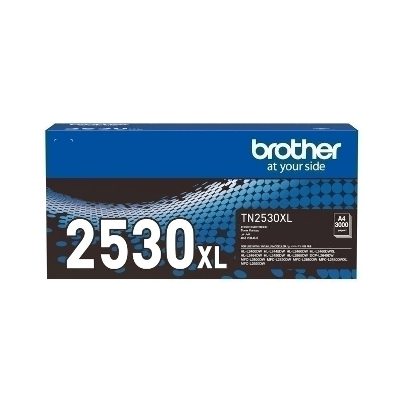 خرطوشة حبر Brother TN-2530 XL الأصلية باللون الأسود - 3000 صفحة