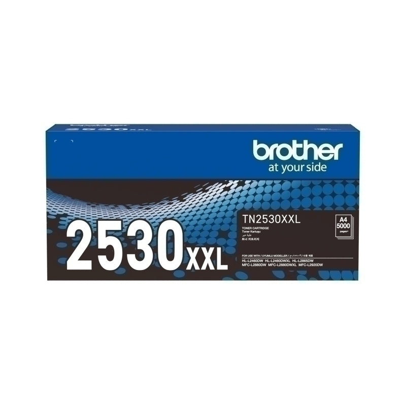 خرطوشة حبر Brother TN-2530 XXL الأصلية باللون الأسود - 5000 صفحة