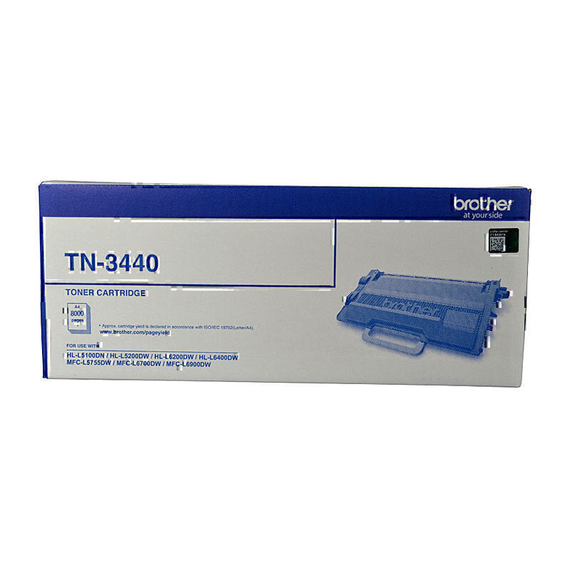 خرطوشة حبر Brother TN-3440 الأصلية باللون الأسود - 8000 صفحة