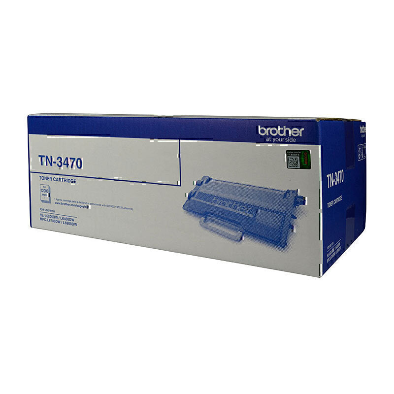 خرطوشة حبر Brother TN-3470 الأصلية باللون الأسود - 12000 صفحة