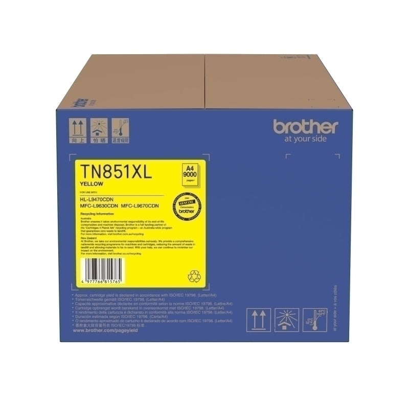 Brother TN851XL Yell 碳粉车