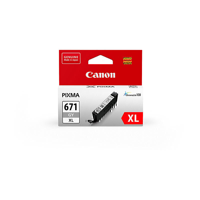 佳能 CLI-671 XL 正品灰色墨盒 - 3,350 页