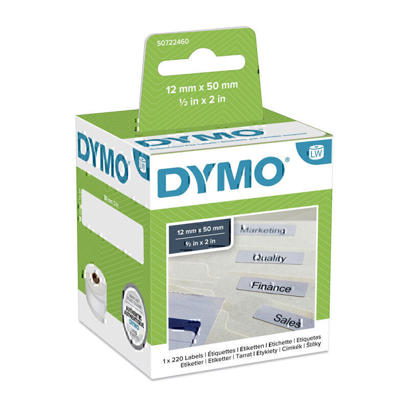 ملف ملصقات Dymo LW مقاس 12 مم × 50 مم