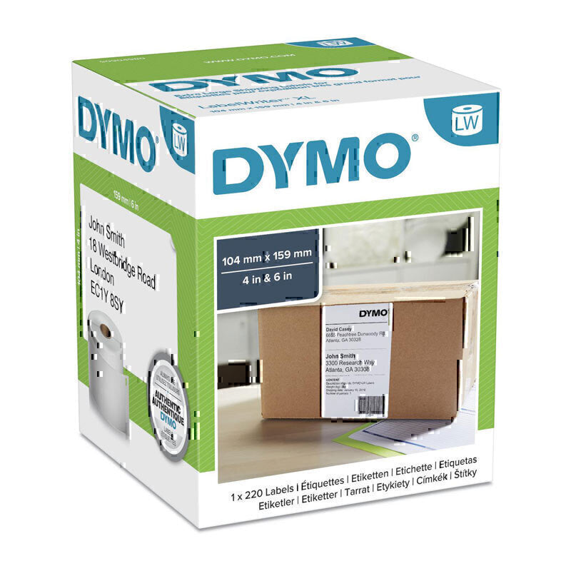 ملصق شحن Dymo مقاس 104 مم × 159 مم