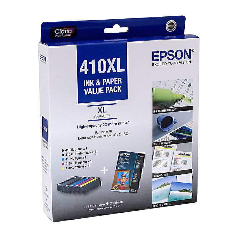 Epson 410XL 5 墨水超值套装