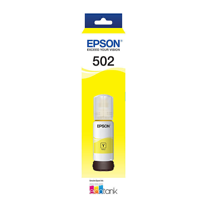 Epson EcoTank T502 正品黄色墨水瓶 - C13T03K492