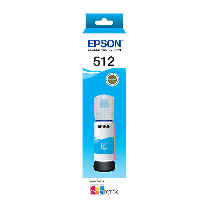 Epson T512 青色 EcoTank 瓶