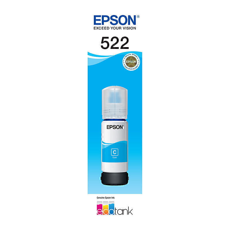 Epson EcoTank T522 正品青色墨水瓶 - C13T00M292