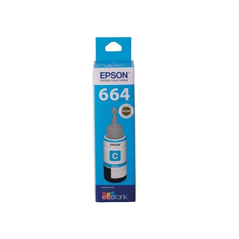 Epson T664 青色 EcoTank 瓶