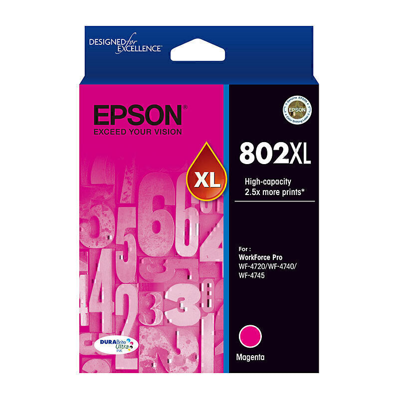 Epson 802XL 洋红色墨盒