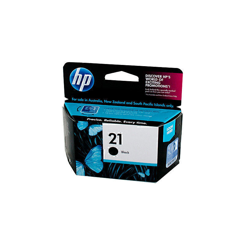 HP C9351AA (#21) Genuine Black Ink Cartridge - 185 Pages