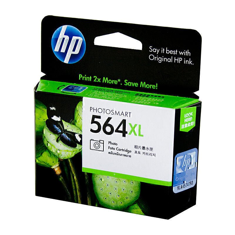 HP #564 XL 原装照片黑色墨盒 CB322WA - 290 页