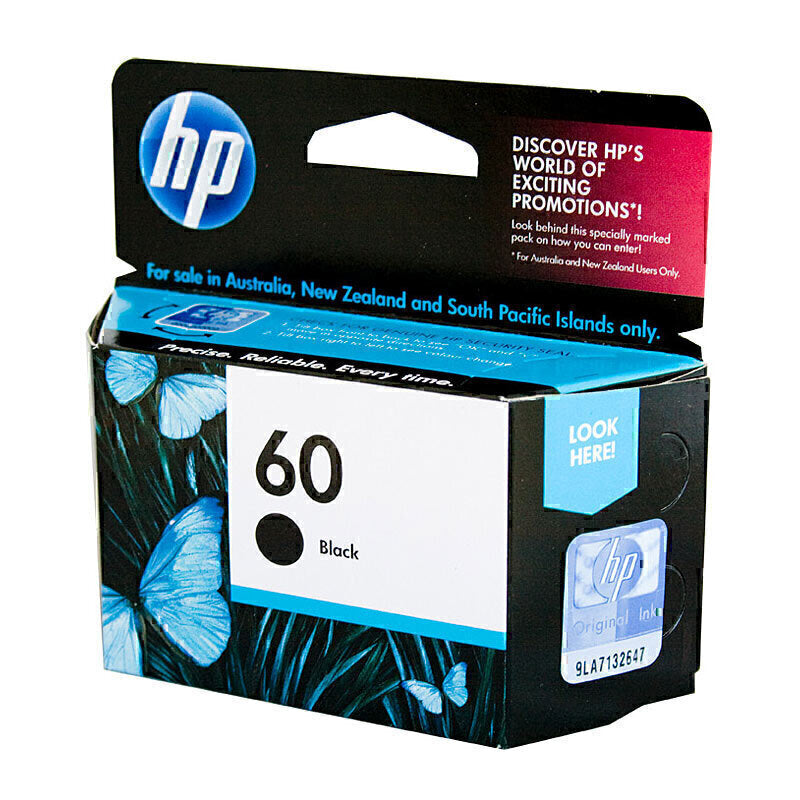 HP #60 黑色墨水 CC640WA