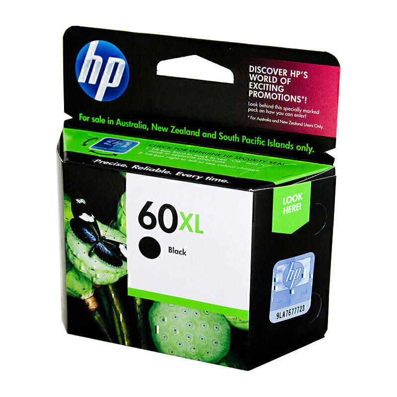 HP #60XL 黑色墨水 CC641WA