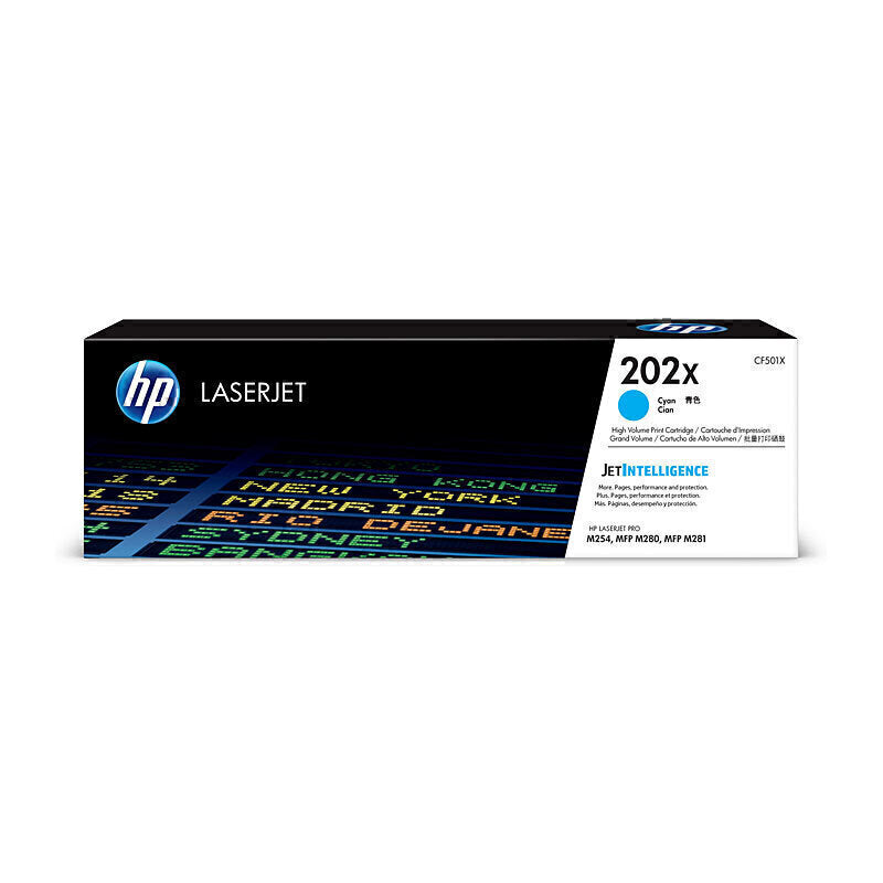 حبر HP #202X السماوي CF501X