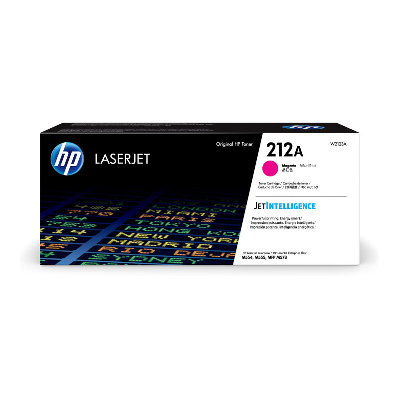 خرطوشة حبر أرجوانية أصلية HP W2123A (#212A) - 4,500 صفحة
