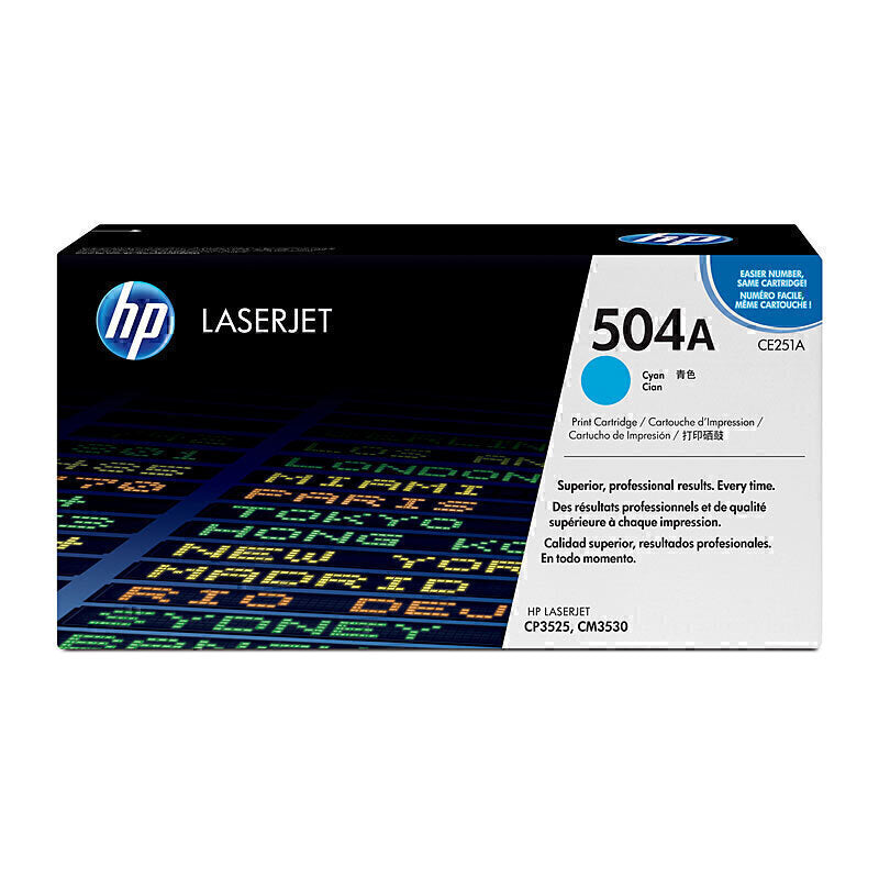 HP #504A 青色碳粉 CE251A