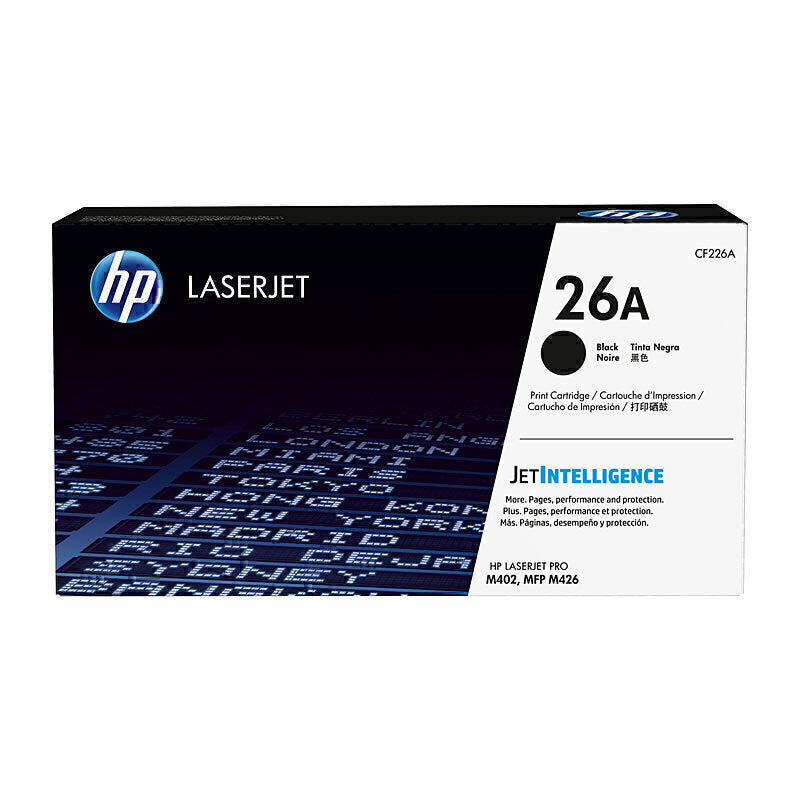 خرطوشة حبر أسود أصلية HP CF226A (#26a) - 3100 صفحة