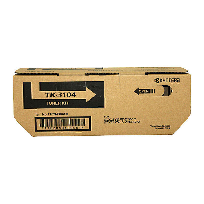 京瓷 TK-3104 原装黑色碳粉盒 - 12,500 页