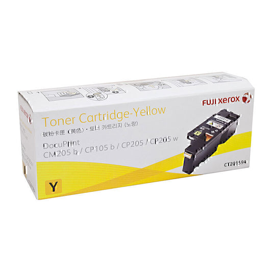 Fuji Xerox CT201594 Genuine Yellow Toner Cartridge - 1,400 Pages