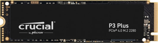 Crucial CT500P3PSSD8, P3 Plus, 500GB, M.2, PCIe4.0, Read Speed: 4700MB/s, Write Speed: 1900MB/s, 5 Year Warranty