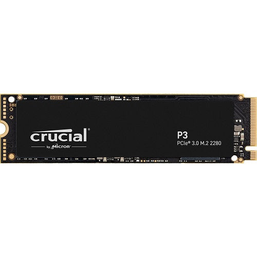 Crucial CT2000P3SSD8, P3 G3, 2TB, M.2 NVMe, PCIe3.0, Read Speed: Up to 3500MB/s, Write Speed: Up to 3000MB/s, 5 Year Warranty