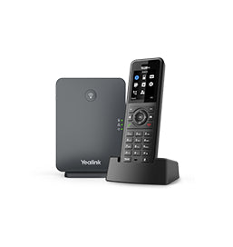 Yealink W77P, SIP Cordless DECT IP Phone System, 1.8" TFT Color Screen, HD Voice, With IP54 Protection, 1 Year Warranty