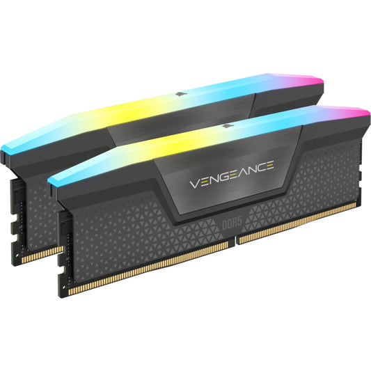 Corsair CMH32GX5M2B5600Z36K, Vengeance RGB, DIMM, DDR5 32GB(2x16GB), 5600MHz, CL36, 1.25V, Black, Limited Lifetime Warranty