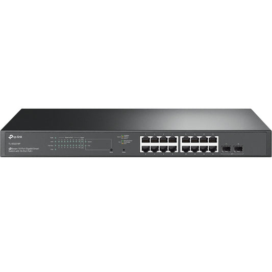 TP-Link TL-SG2218P, JetStream Smart Switch, 150W, 16xPoE  Ports, 2xSFP Ports, Rack Mountable, 3 Year Warranty
