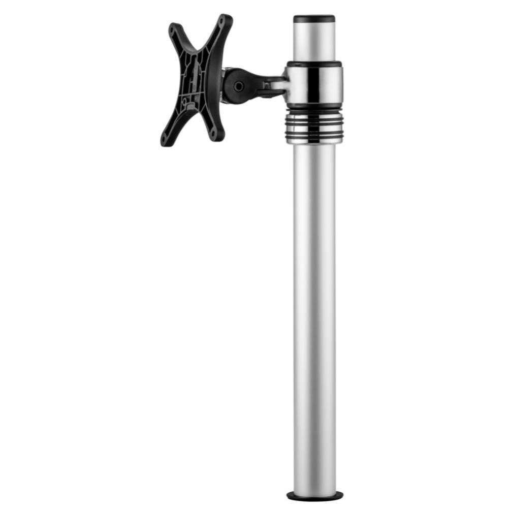 Atdec Single Height Adjustable Monitor Arm on Post - Silver. CARTON