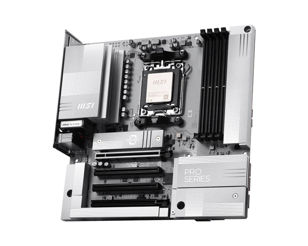 MSI PRO B850M-A WIFI PZ, AMD Ryzen™ 9000/ 8000/ 7000, AM5, DDR5 256GB, PCIe