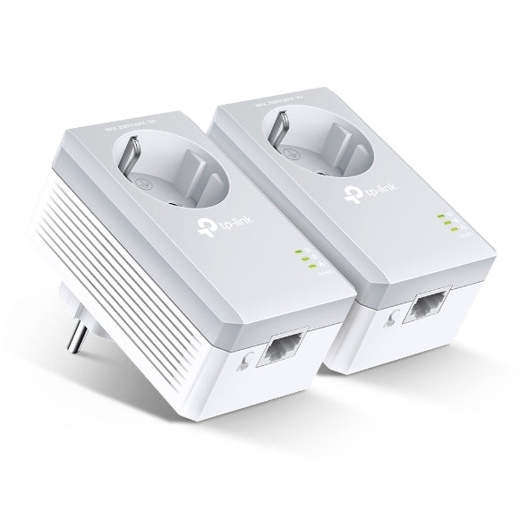 Tp-Link TL-PA4010PKIT,  AV600 Mini Powerline Adapter With AC Pass Starter Kit, 3 Years
