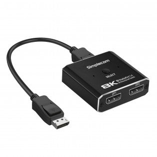 Simplecom CM202, Bi-Directional 2 Way Displayport Switch Selector, 1 Year Warranty