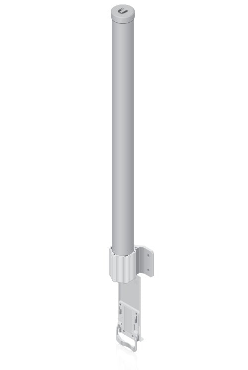 Ubiquiti AMO-5G13, 5GHz 13dBi 2x2 Dual Polarity MIMO Omni Antenna, 5.0 GHz Frequency, 13 dBi Gain, 7° Elevation Beamwidth, Dual-Linear Polarization, 25 dB min Cross-pol Isolation, 1 Year